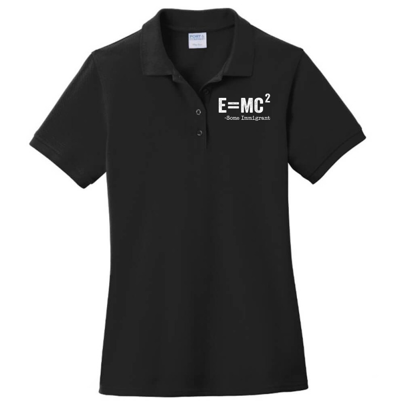 E=mc2 Equation  Funny Science   E=mc2 Math T Shirt Ladies Polo Shirt by holly434 | Artistshot