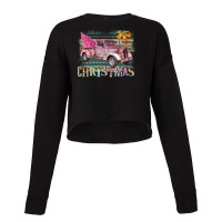 Funky Christmas Truck Cropped Sweater | Artistshot