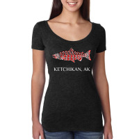 Ketchikan Alaska Nw Native American Indian Salmon Fishermen T Shirt Women's Triblend Scoop T-shirt | Artistshot