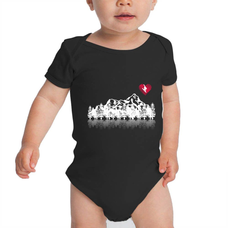 Skiing Forest Baby Bodysuit | Artistshot