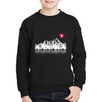 Skiing Forest Youth Sweatshirt | Artistshot