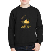 Arabic Ramadan Kareem Decoration Islamic Celebration Youth Sweatshirt | Artistshot