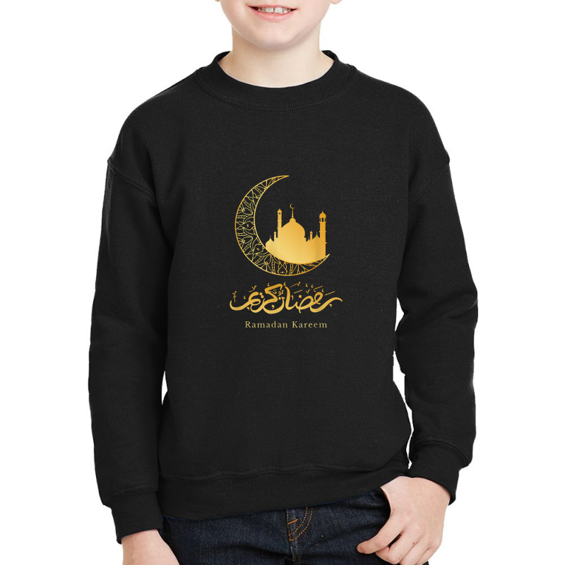 Arabic Ramadan Kareem Decoration Islamic Celebration Youth Sweatshirt by asilamiraty | Artistshot