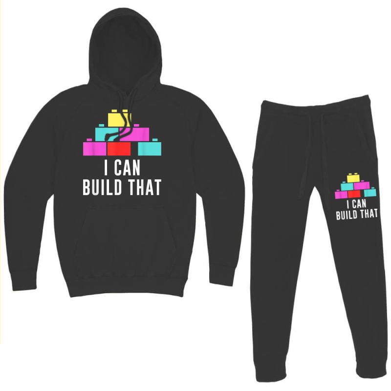 Can Build That Big Building Blocks Master Builder Engineer T Shirt Hoodie & Jogger Set | Artistshot