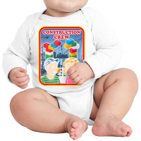 Construction Crew Master Builder Engineer Building Blocks T Shirt Long Sleeve Baby Bodysuit | Artistshot