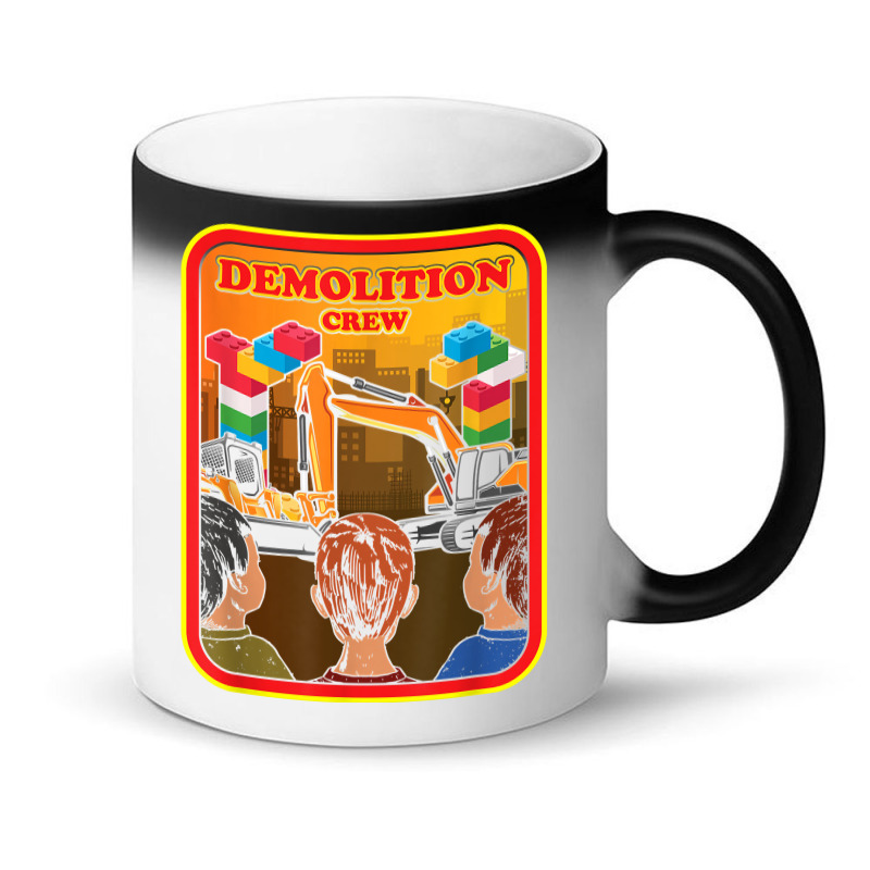 Demolition Crew Master Builder Engineer Building Blocks T Shirt Magic Mug | Artistshot