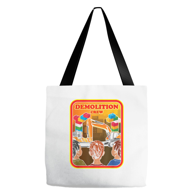 Demolition Crew Master Builder Engineer Building Blocks T Shirt Tote Bags | Artistshot