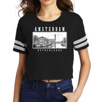 Amsterdam Vintage Netherlands Black & White Amsterdam T Shirt Scorecard Crop Tee | Artistshot