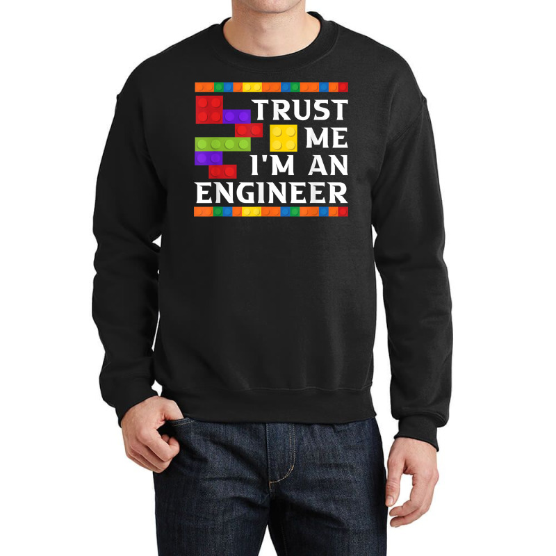 Engineer Children Kids Toy Big Building Blocks Build Builder T Shirt Crewneck Sweatshirt | Artistshot