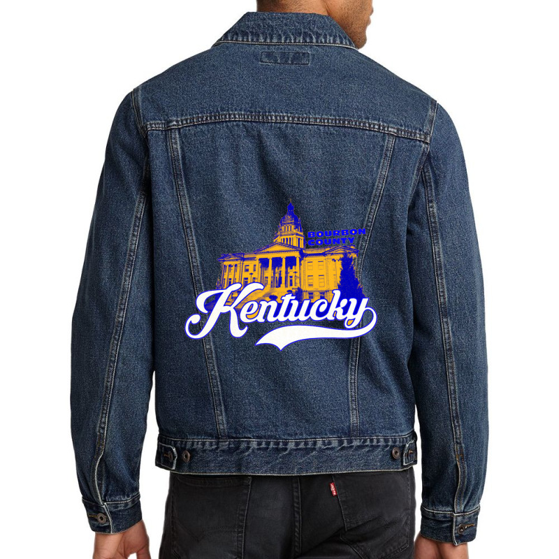 Bourbon County Kentucky Men Denim Jacket | Artistshot