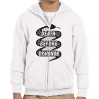 Death Before Dishonor   Marines Youth Zipper Hoodie | Artistshot