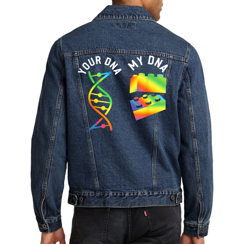 Master Builder Dna Engineer Construction Building Blocks T Shirt Men Denim Jacket | Artistshot