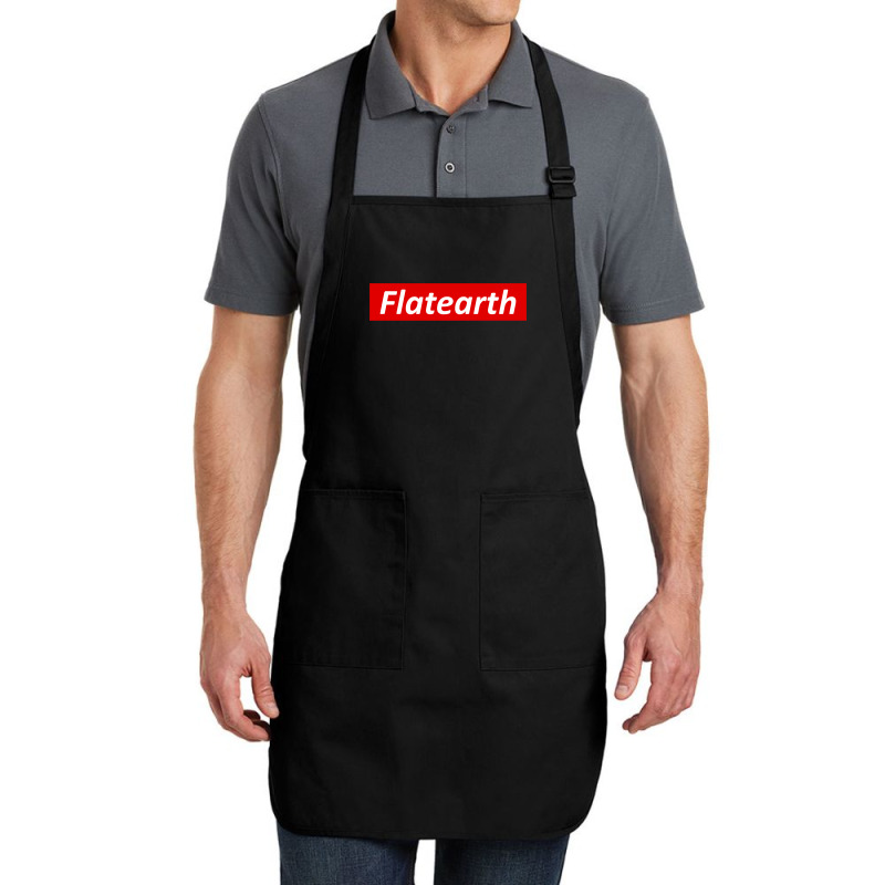 Flat Earth Shill Box Funny Parody T Shirt Full-length Apron | Artistshot