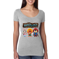 Splash Mountain Action Figure Women's Triblend Scoop T-shirt | Artistshot