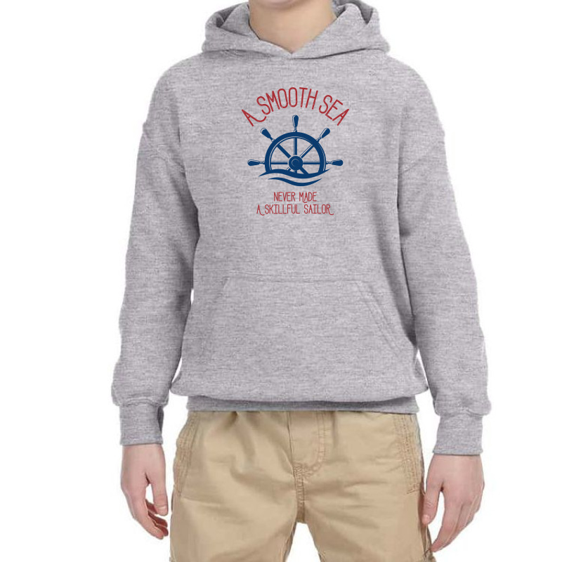 Skillful Sailor Youth Hoodie by Chiks | Artistshot