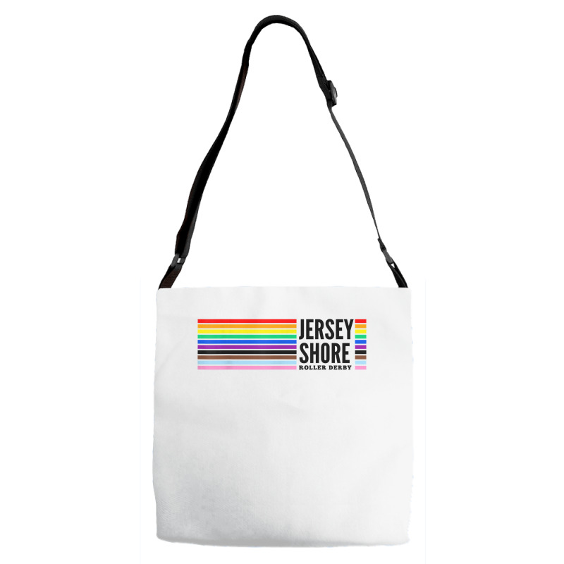 Jersey Shore Roller Derby Pride T Shirt Adjustable Strap Totes | Artistshot