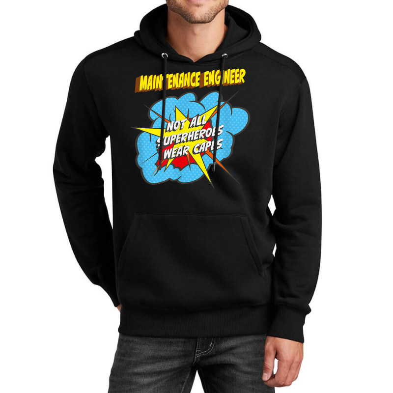 Maintenance Engineer Funny Superhero Job T Shirt Unisex Hoodie by Smykowskicalob1991 | Artistshot