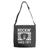 Gift For 49 Year Old: Classic Rock 1971 49th Birthday Adjustable Strap Totes | Artistshot