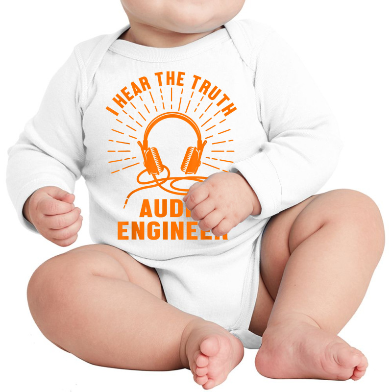 Hear Audio Engineer Voice Headphones Music Lover Tech T Shirt Long Sleeve Baby Bodysuit by AakritiRosek1997 | Artistshot