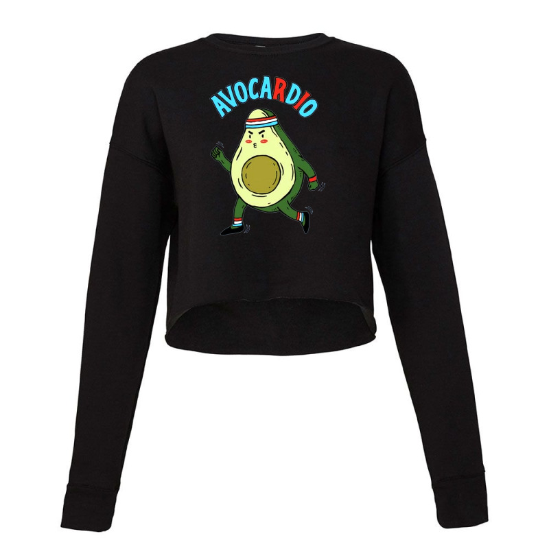 Avocado Running Sport Cropped Sweater | Artistshot