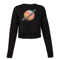 Saturn Watercolor Cropped Sweater | Artistshot