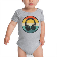 Music Lover Producer Dj Vintage Retro Headphones Premium T Shirt Baby Bodysuit | Artistshot