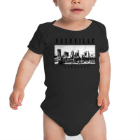 Nashville Tennessee Vintage Skyline Country Music City T Shirt Baby Bodysuit | Artistshot