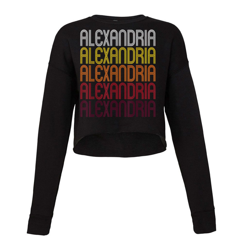 Alexandria, La  Vintage Style Louisiana T Shirt Cropped Sweater by saldeenshakir | Artistshot