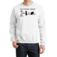 Cat String Theory Sarcastic Science Humor Funny T Shirt Crewneck Sweatshirt | Artistshot