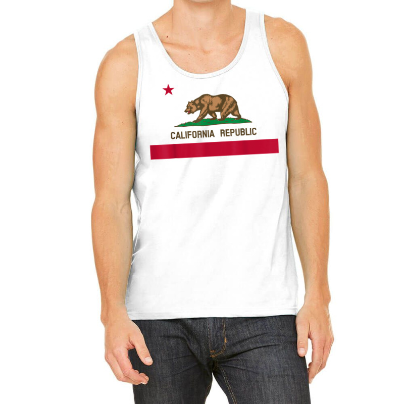 California Republic Flag Patriotic State Travel Usa T Shirt Tank Top by ebertfran1985 | Artistshot