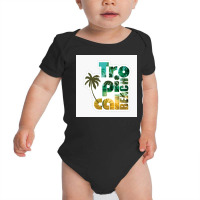 Tropical Beach Baby Bodysuit | Artistshot