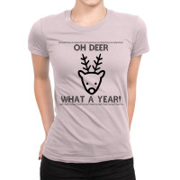 Deer Head Ladies Fitted T-shirt | Artistshot