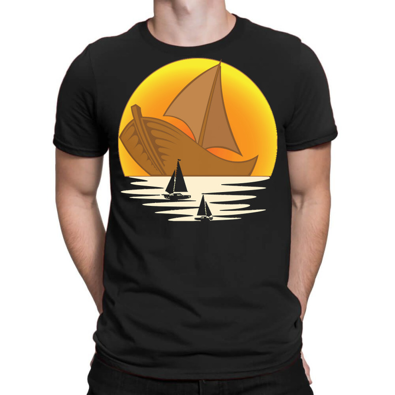 Sailing T  Shirt Sailor Sea Sunset Sail Boat Skipper Sailing T  Shirt T-shirt | Artistshot