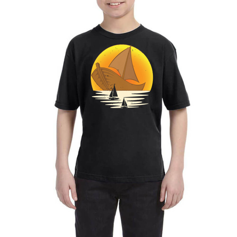 Sailing T  Shirt Skipper Sea Sunset Sail Boat Sailor Sailing T  Shirt Youth Tee | Artistshot