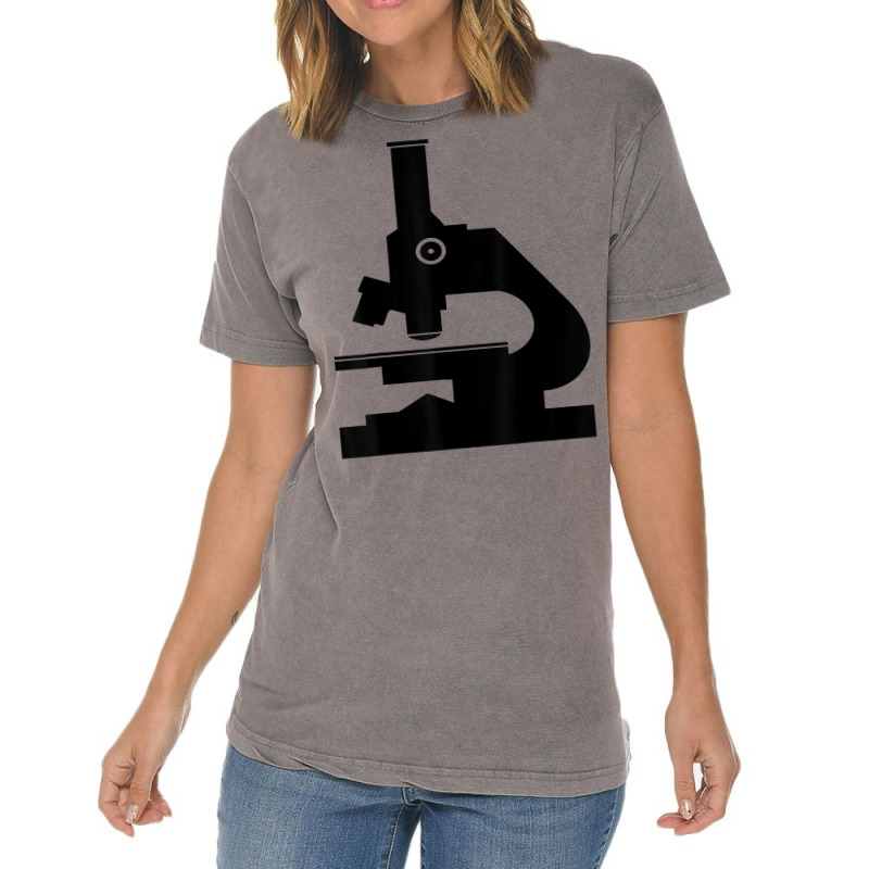 Microscope T Shirt Microscopy Science Chemistry Graphic Tee Vintage T-shirt | Artistshot