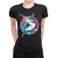 Swordfish Biologist Underwater Saltwater Fish T Shirt Ladies Fitted T-shirt | Artistshot