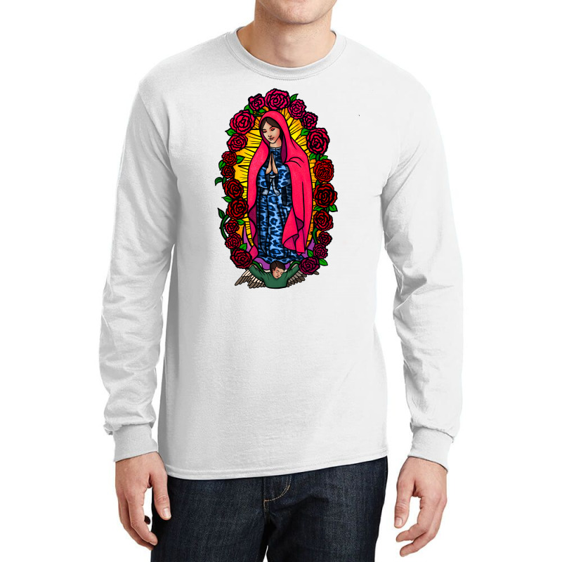 Guadalupe Blessed Virgin Mary T-shirt Long Sleeve Shirts by Apollo | Artistshot