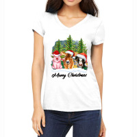 Merrry Christmas Animal Women's V-neck T-shirt | Artistshot