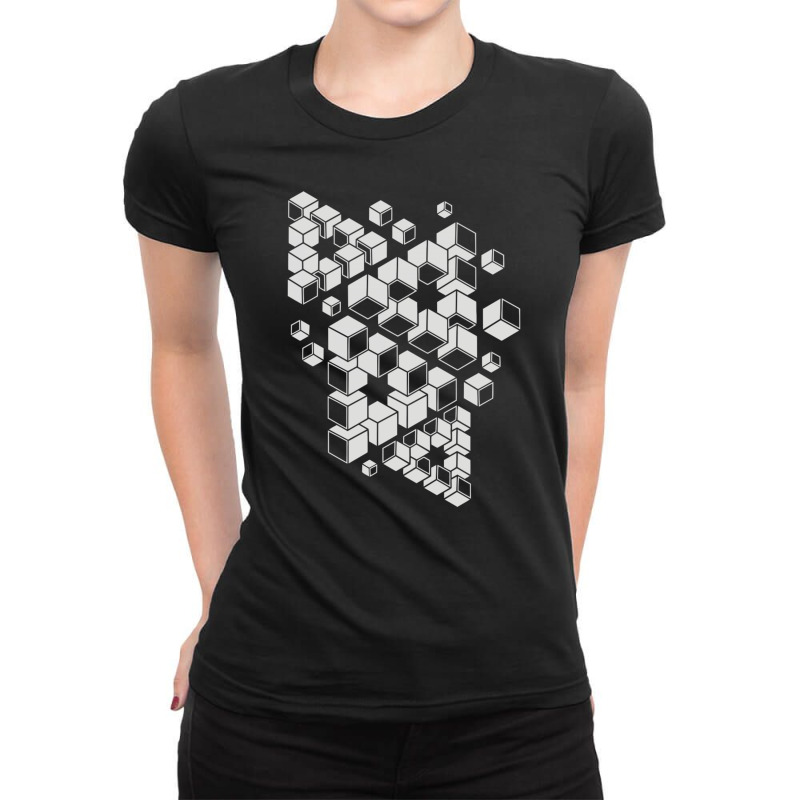 Impossible Triangles Ladies Fitted T-shirt | Artistshot