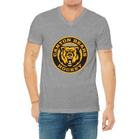 Canton Bears Hockey V-neck Tee | Artistshot