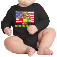 Juneteenth T  Shirt1865   Freedom Arrived   Black History Month Junete Long Sleeve Baby Bodysuit | Artistshot