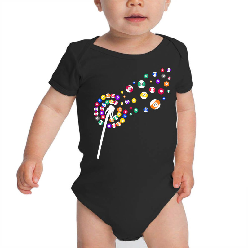 Billiard T  Shirt Snooker Dandelion Pool Player Hobby Billiard T  Shir Baby Bodysuit | Artistshot