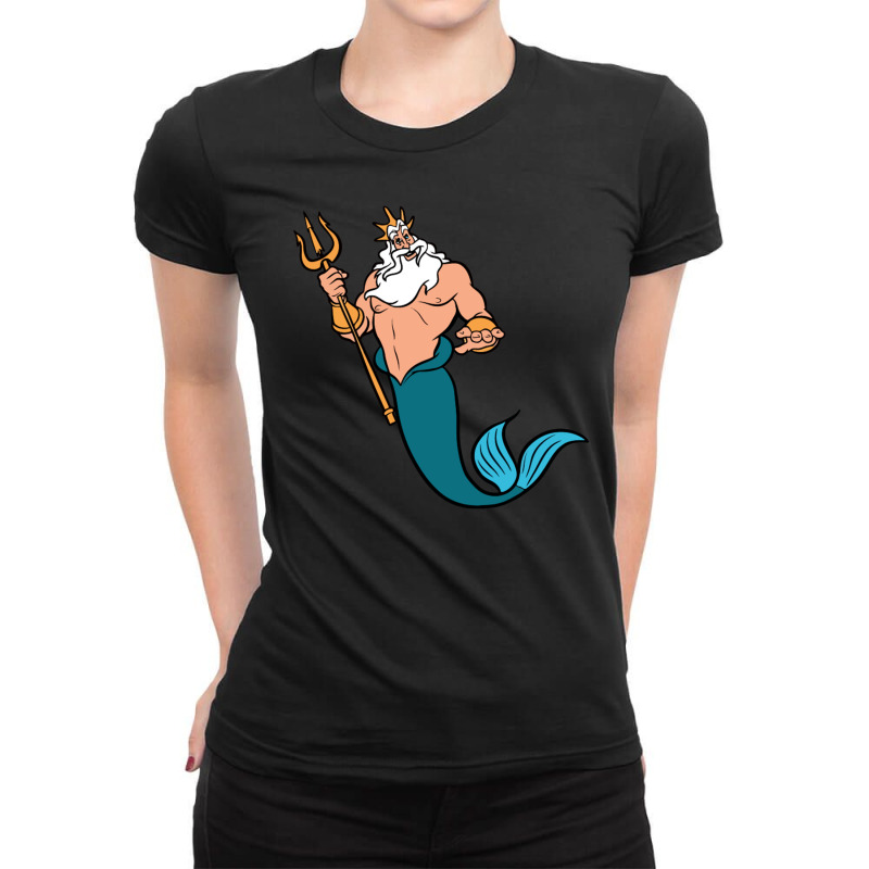 King Triton Ladies Fitted T-Shirt by mukidey | Artistshot