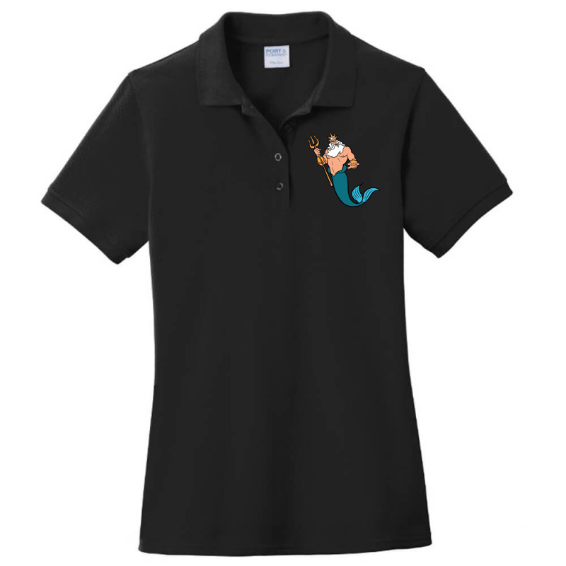 King Triton Ladies Polo Shirt by mukidey | Artistshot