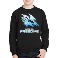 Swimming T  Shirt Freediving Freediver Scuba Diving Diver Underwater O Youth Sweatshirt | Artistshot