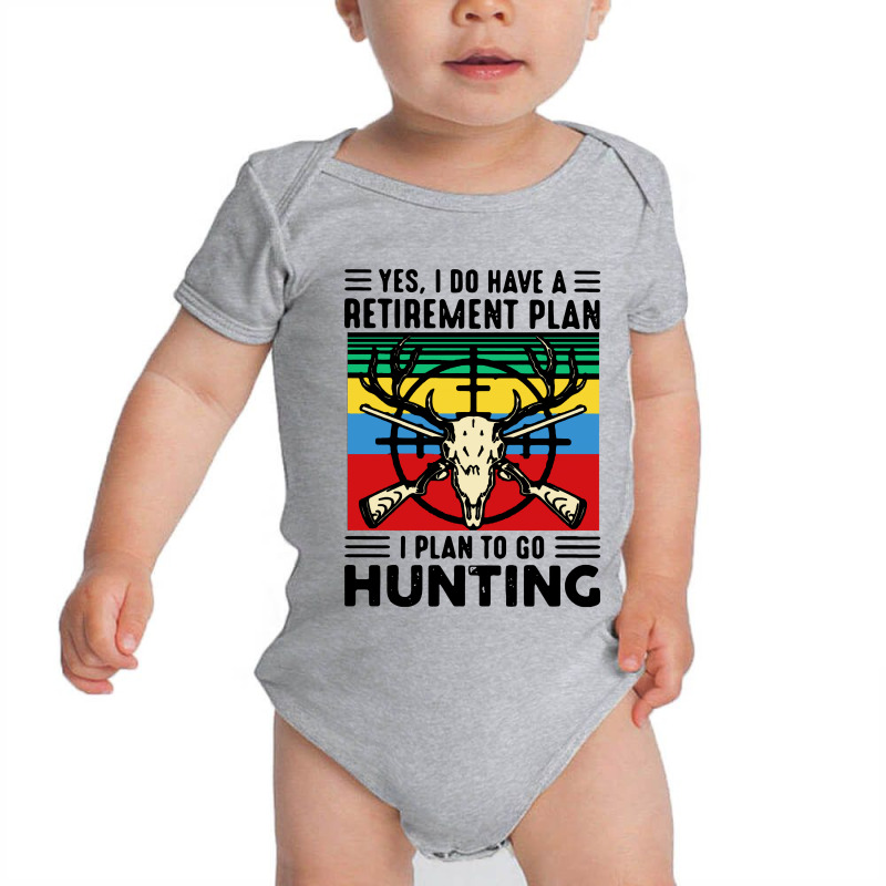 I Plan To Go Hunting Vintage Baby Bodysuit by trokeryth | Artistshot