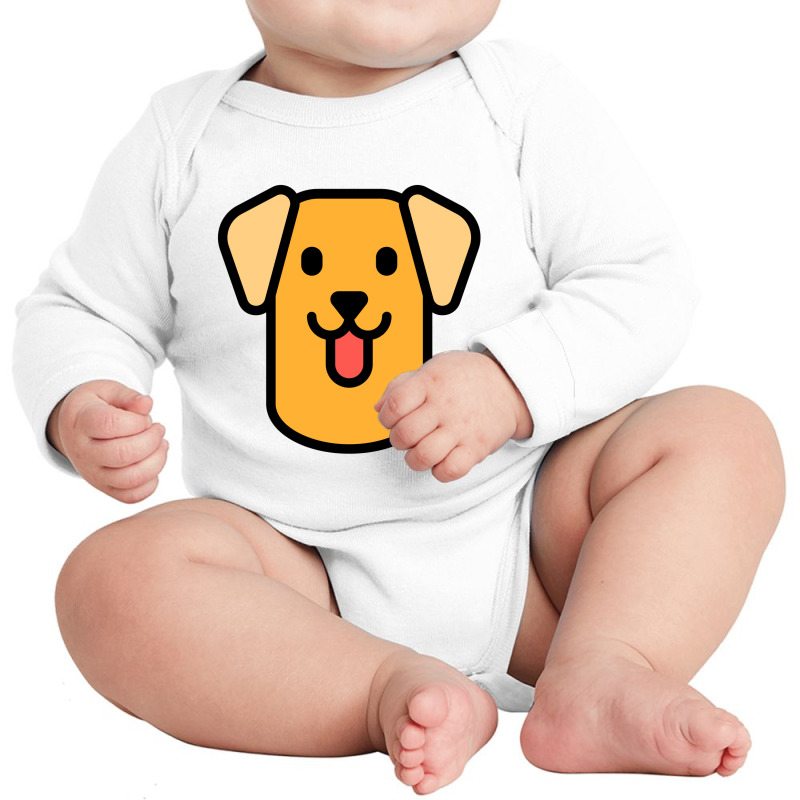 Emot Dog Dog Long Sleeve Baby Bodysuit by DelanoDelwyn | Artistshot