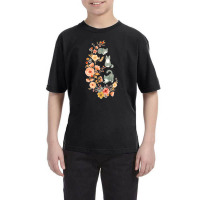 Fancy Felines With Flowers Youth Tee | Artistshot