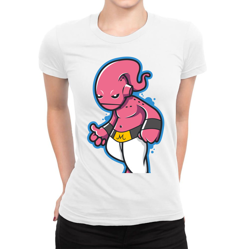 Custom Kid Buu Fan Ladies Fitted Tshirt By Mdk Art Artistshot
