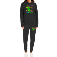 Happy Eastrawr Dinosaur With Bunny Ears And Eggs Basket Hoodie & Jogger Set | Artistshot